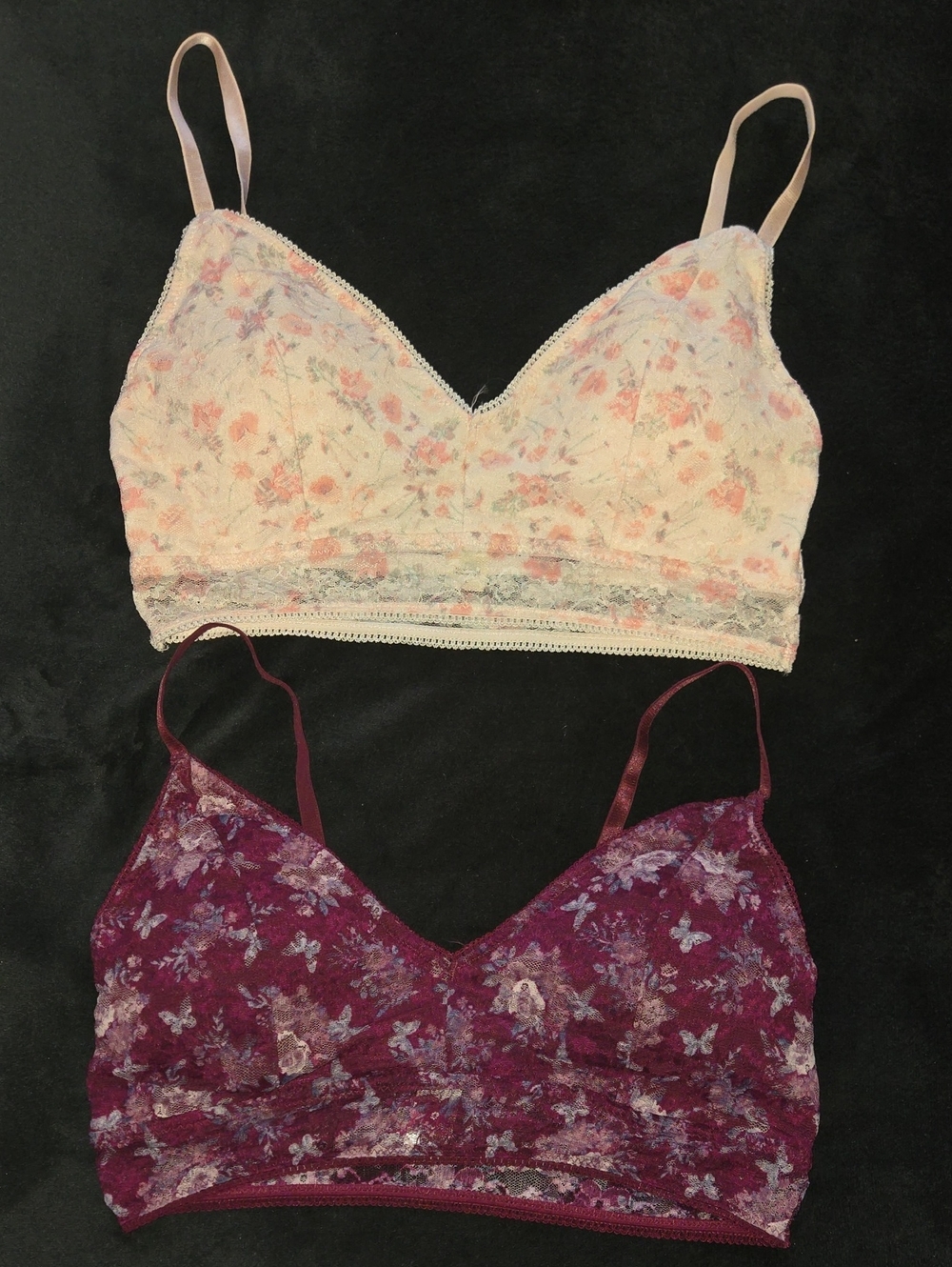 NO OFFERS. Jessica Simpson Floral Lace Bralette Set